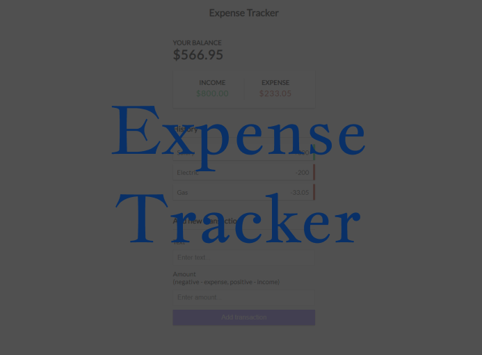 Expense Tracker